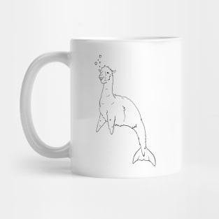 Llamaphin Outline Mug